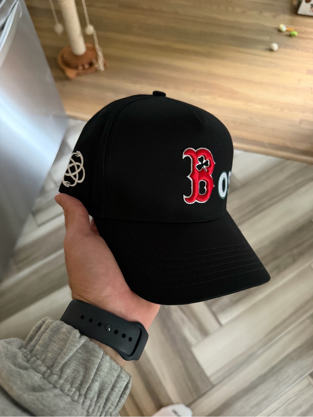 Boston Red Sox/Celtics Black Script Combo A-frame Hat